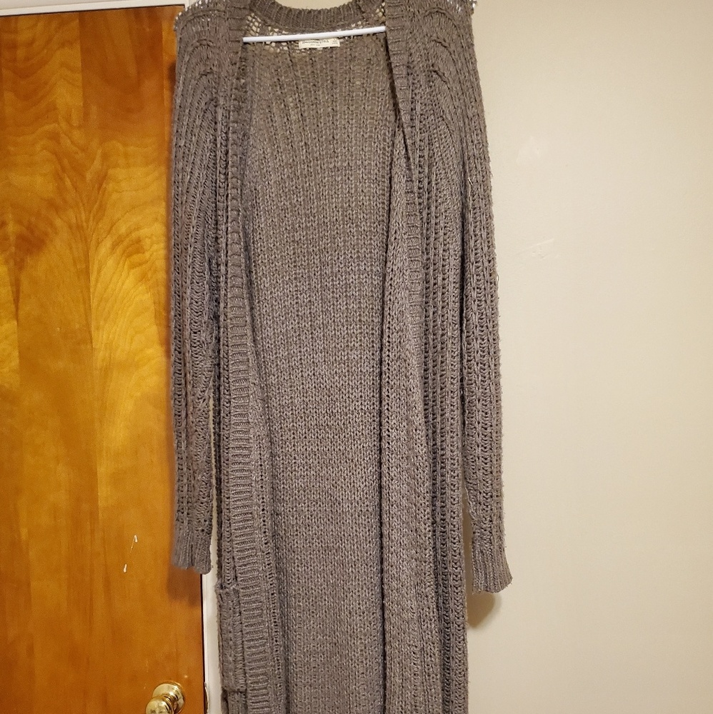 Abercrombie and Fitch duster sweater